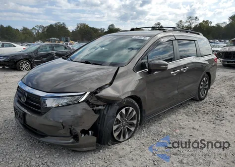 2022 Honda Odyssey Exl z USA, uszkodzony, nr VIN 5FNRL6H76NB052180